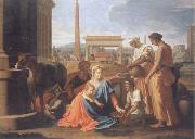 Nicolas Poussin The hl, Famile in Agypten Germany oil painting artist